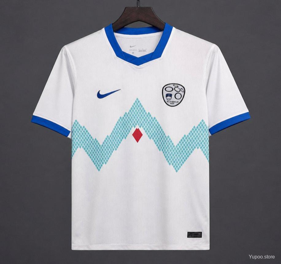 Slovenia 2026 World Cup Away blue soccer jersey size S-4XL