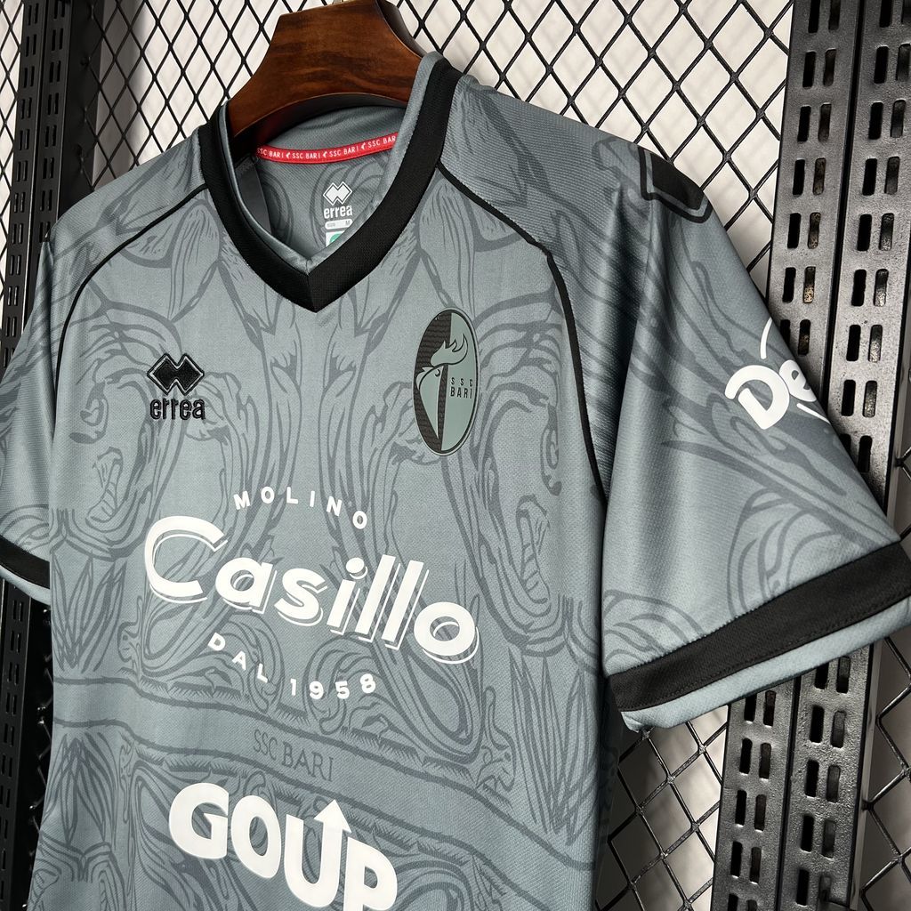 SSC Bari 2024/25 Grey Jersey S-XXL