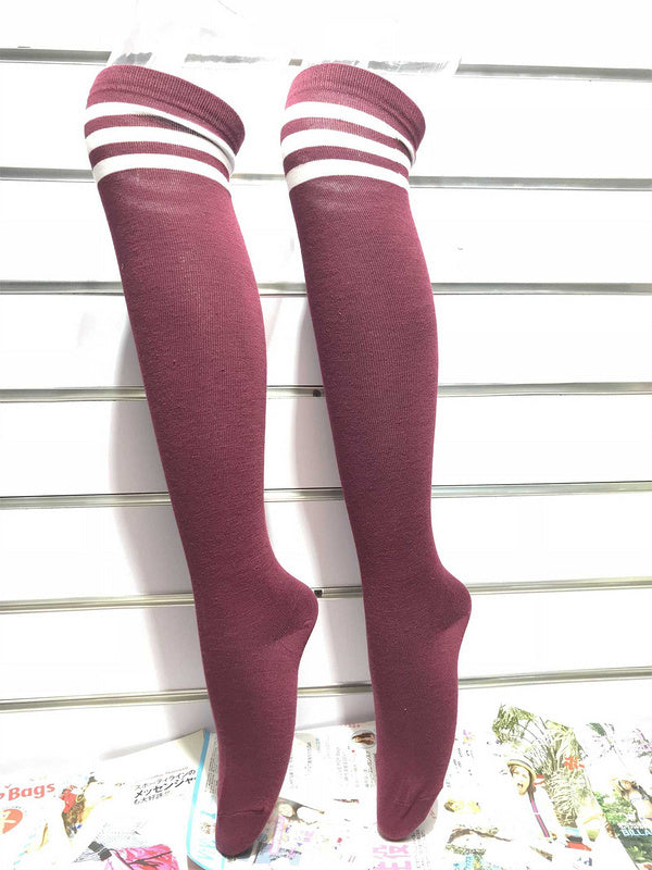 WH女袜 休闲高筒足球宝贝袜