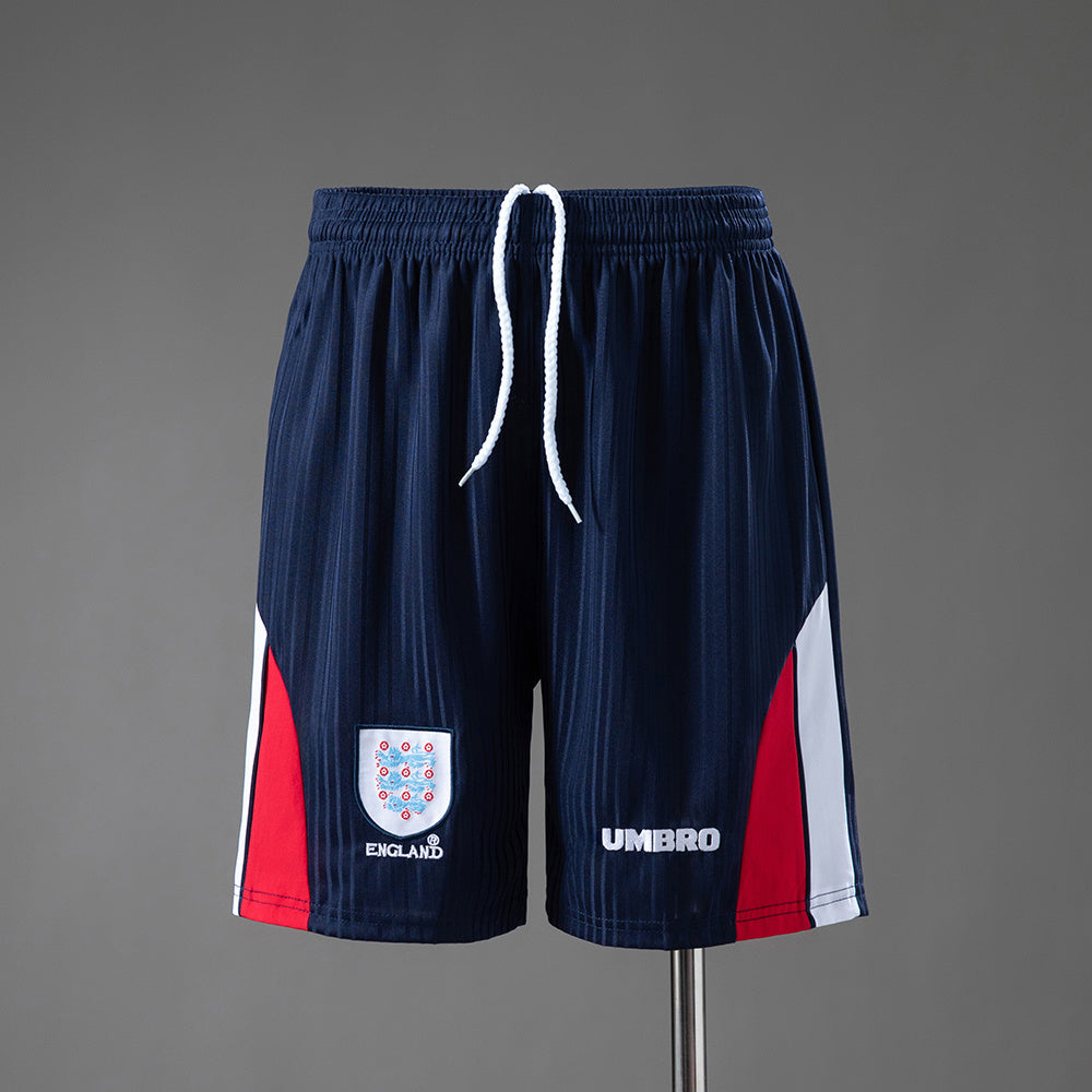 Pantalon Corto de Futbol #England 1998 Home Retro Shorts S-XXL — Minkang