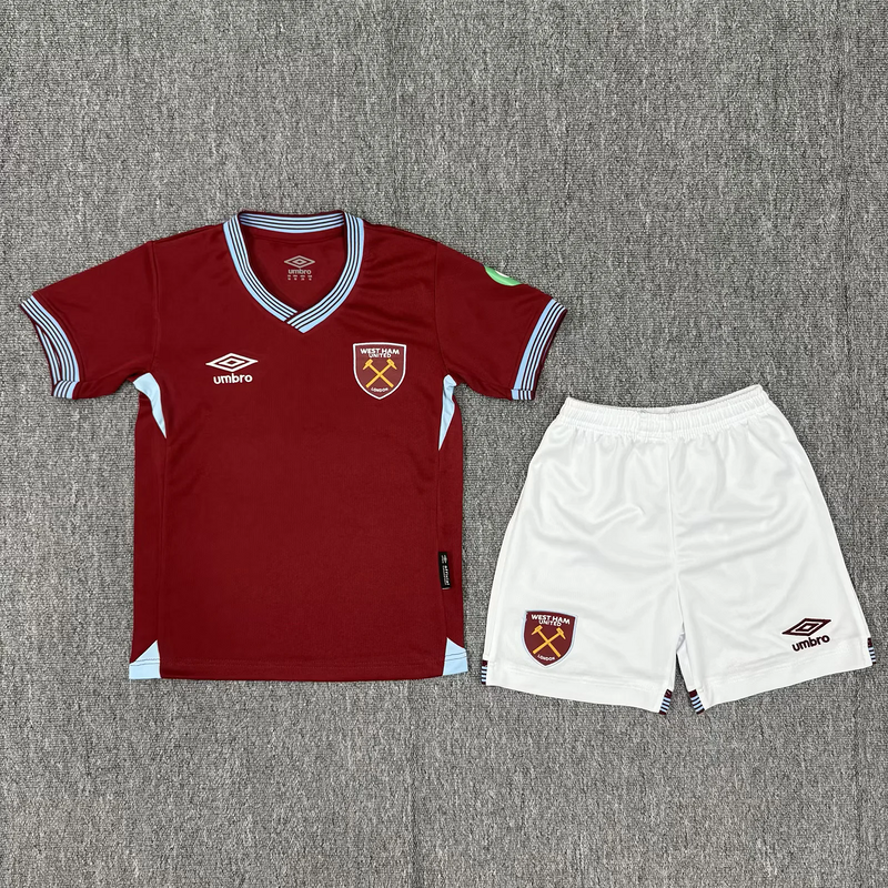 25-26 West ham home kid kit
