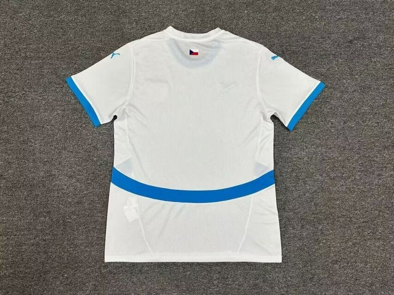 24-25 czech away white soccer jersey