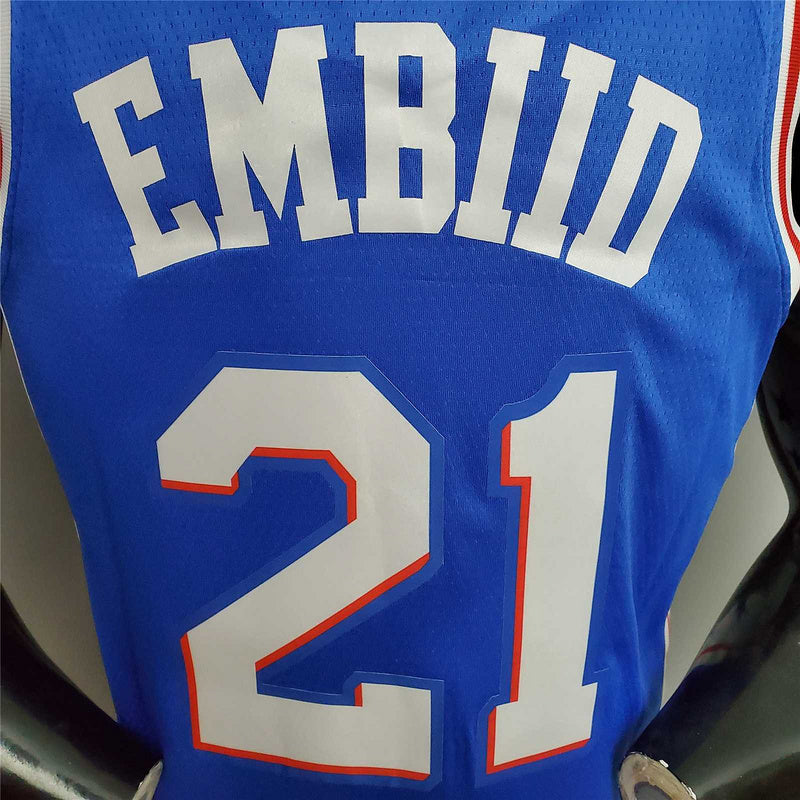 Embiid #21 Detroit Pistons blue