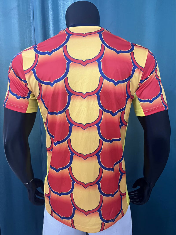 24-25 Barcelona yellow and red special player version jersey