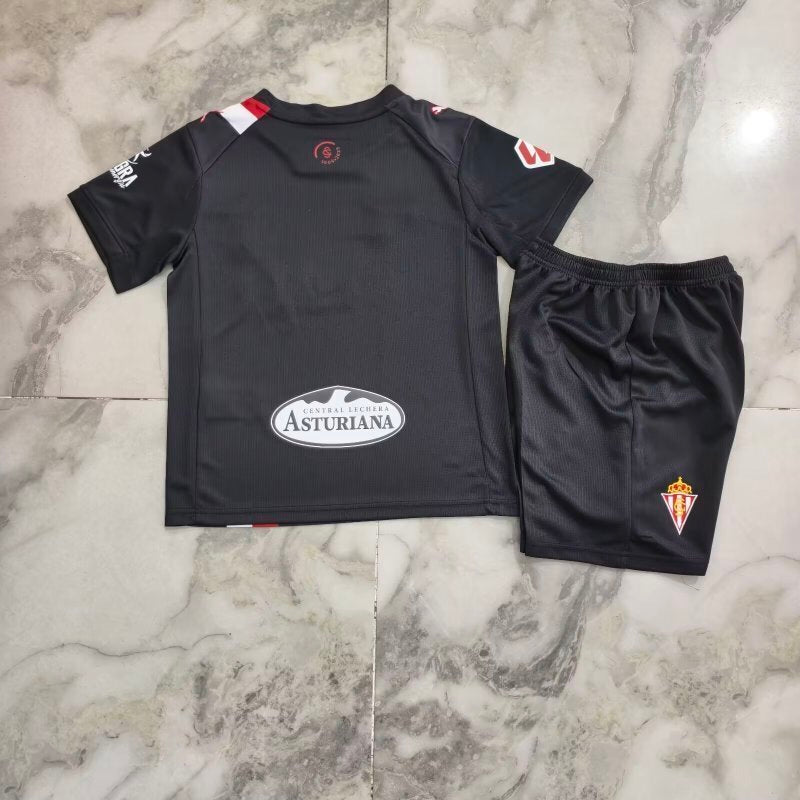 Sporting de Gijon 2025/26 Away Kids Kit