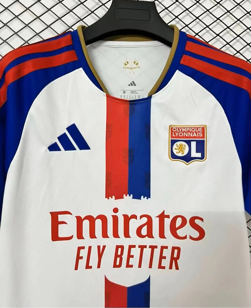 Lyon 2026/27 Home Soccer Jersey Size S-4XL