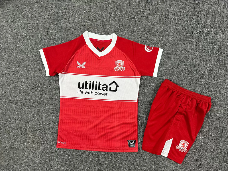 25-26 Middlesbrough home kid kit