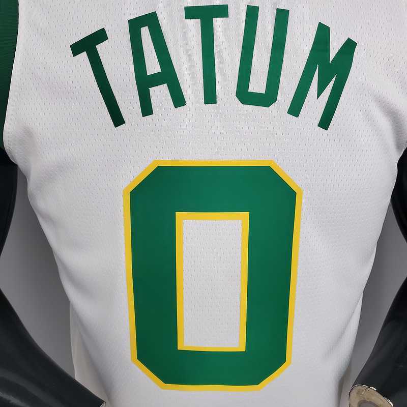 TATUM #0 Celtics White Platinum Limited