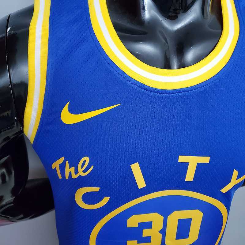 Tram version CURRY#30 Golden State Warriors blue