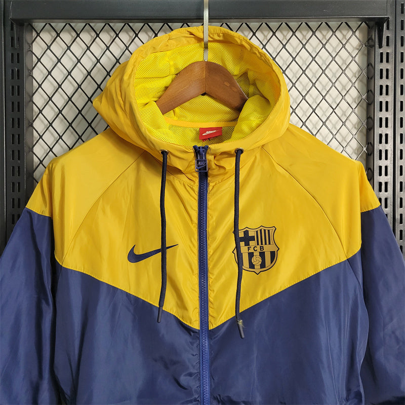 23-24 Windbreaker Barcelona Royal Blue Yellow
