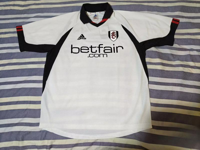Retro 02-03 Fulham home soccer jersey size S-2XL