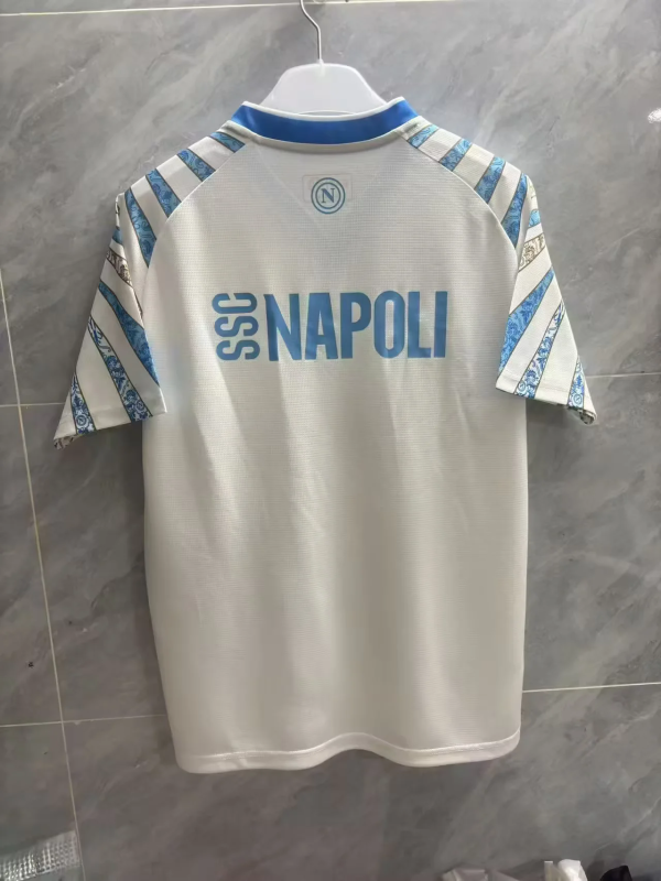 25-26 Napoli white training soccer jersey