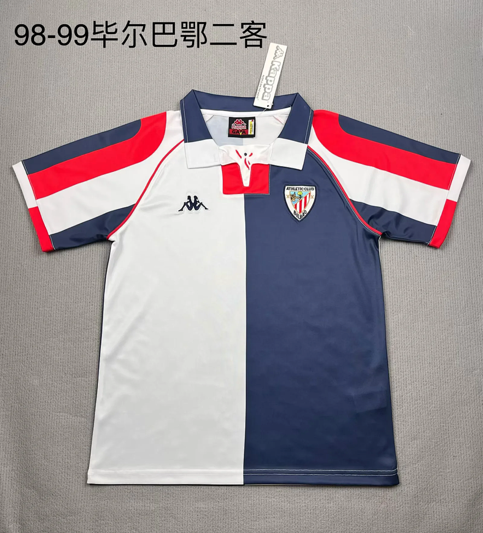 Retro Athletic Bilbao 1998/99 Away Soccer Jersey S-XXL
