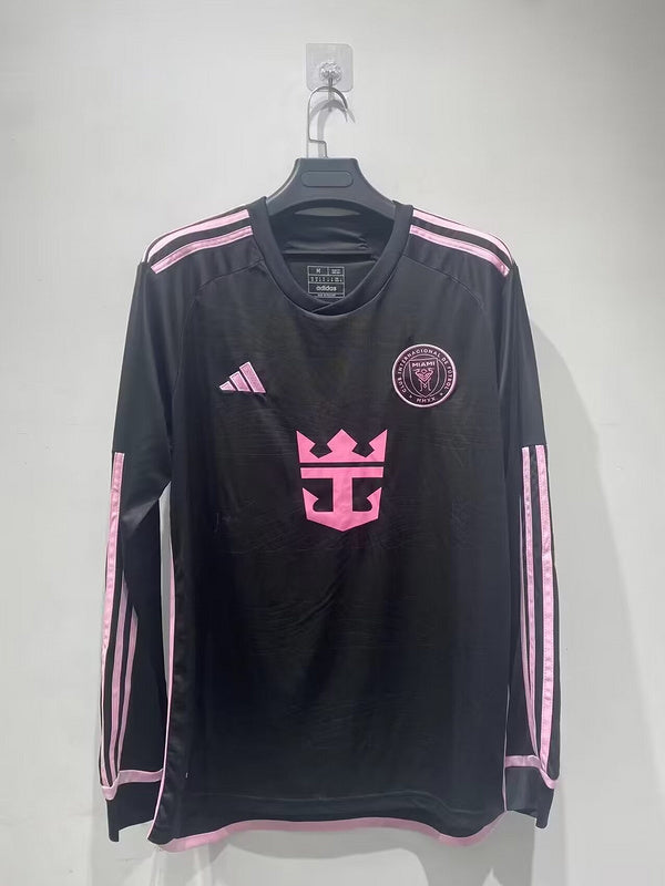 24-25 Miami away long sleeve soccer jersey