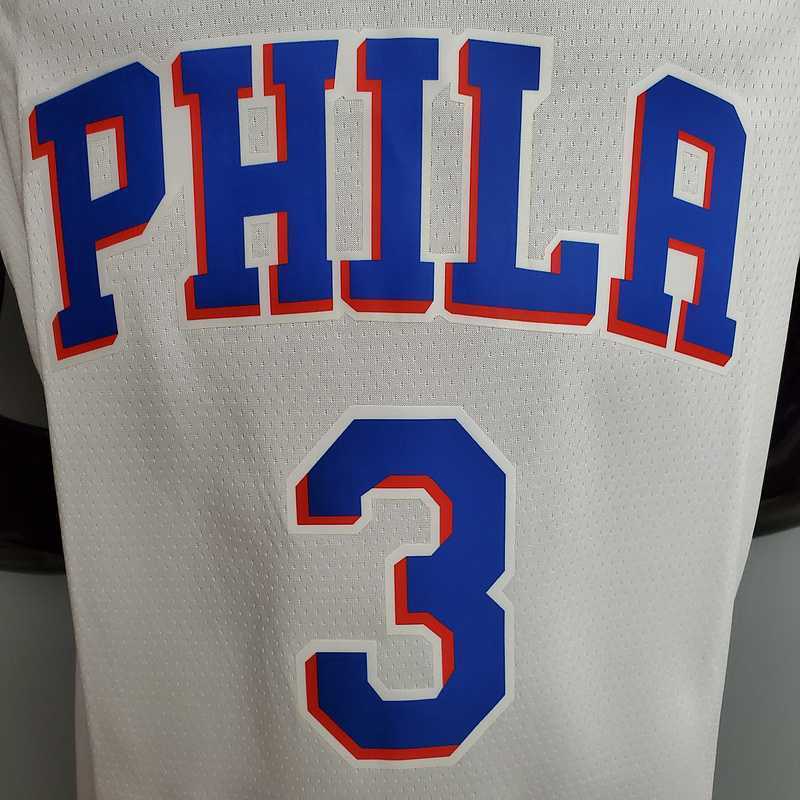 Iverson #3 Detroit Pistons white