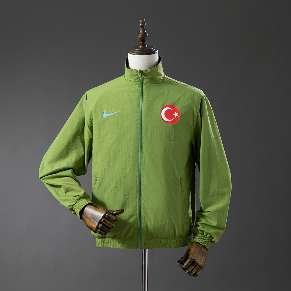 Türkiye Reversible Jacket Windbreaker - Blue &amp; Green, S-XXL