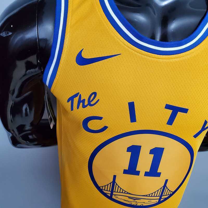 Tram version THOMPSON#11 Golden State Warriors yellow