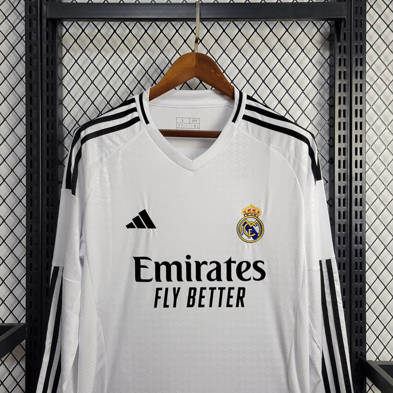 24-25 Real Madrid home long sleeve jersey