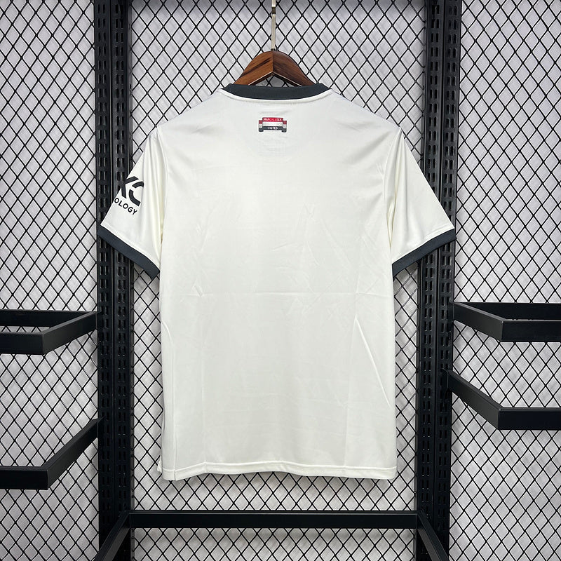 24-25 Manchester United third away white soccer jersey