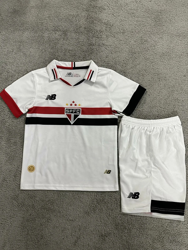 24-25 Sao paulo home white kid kit