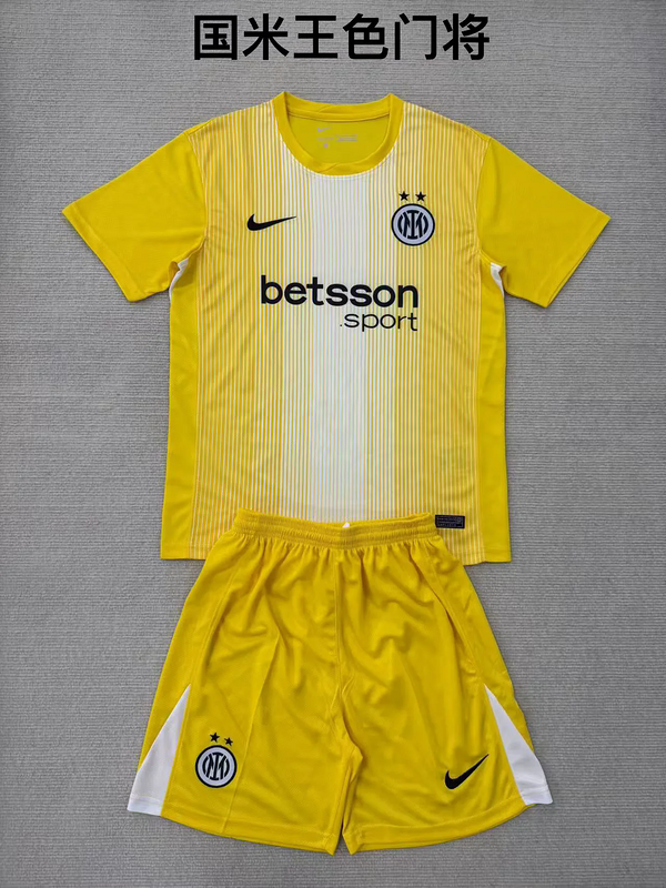 25-26 INT yellow goalkeeper kid kit