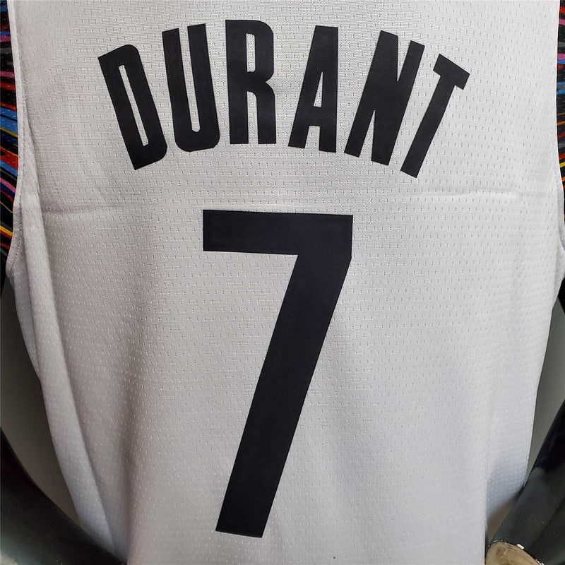 Durant #7 Brooklyn Nets City version white