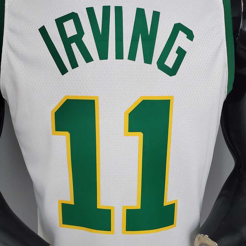 Irving #11 Celtics White Platinum Limited