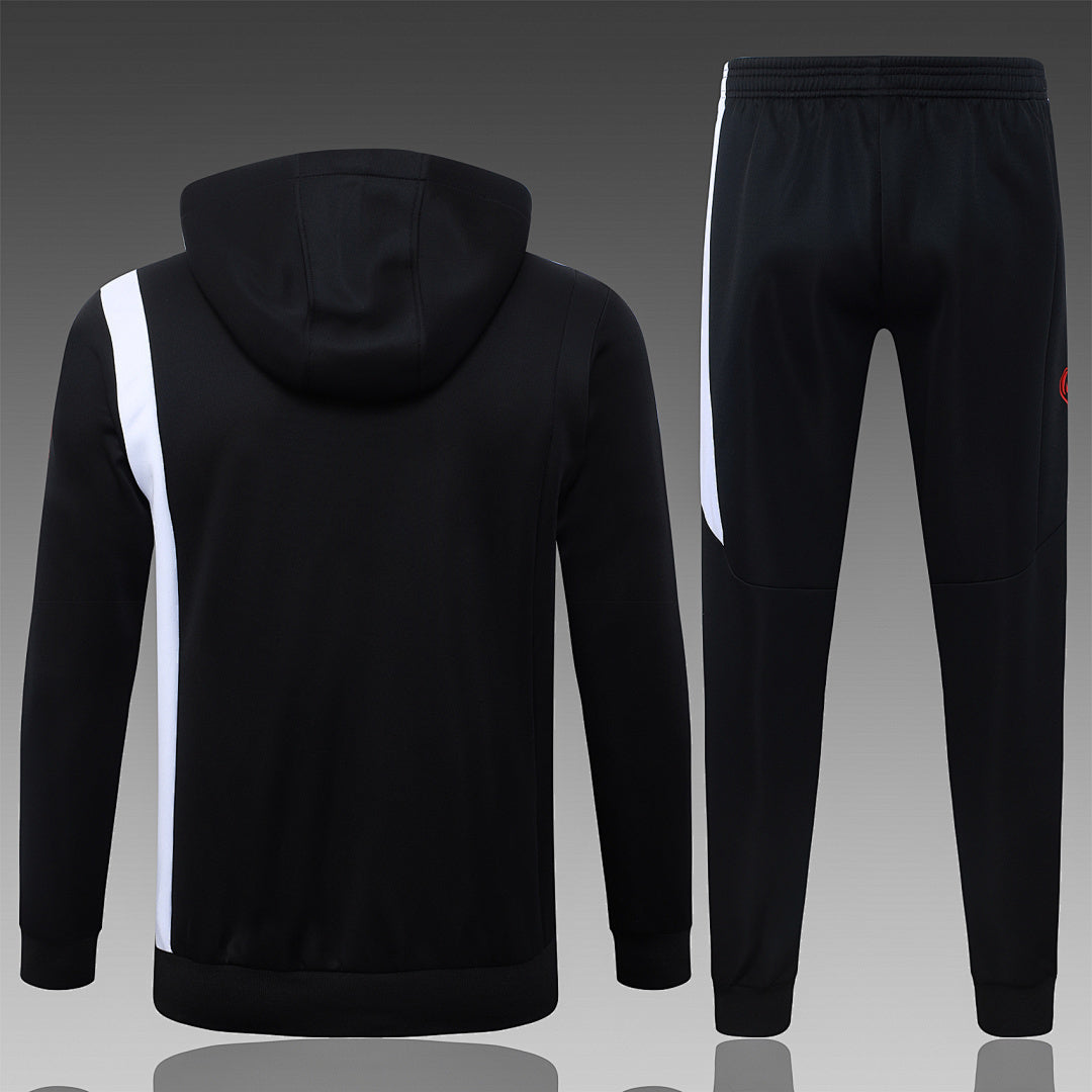 PSG 2025/26 Black Hoodie Suit S-2XL