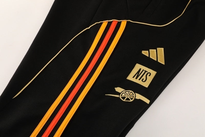 Arsenal 2025/26 Black Hoodie Suit S-2XL