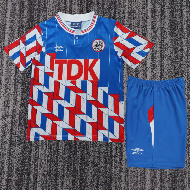 Retro Ajax 1989/90 Away kids kit size 16-28
