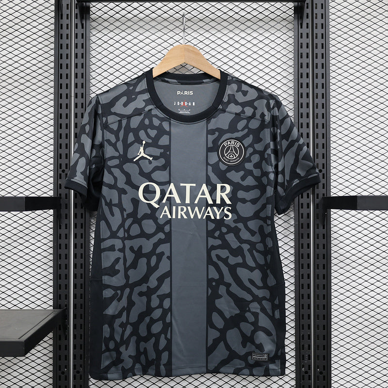 23-24 Paris Saint-Germain third dark gray jersey