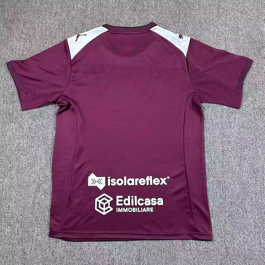 Salernitana 2025/26 home soccer jersey size S-2XL