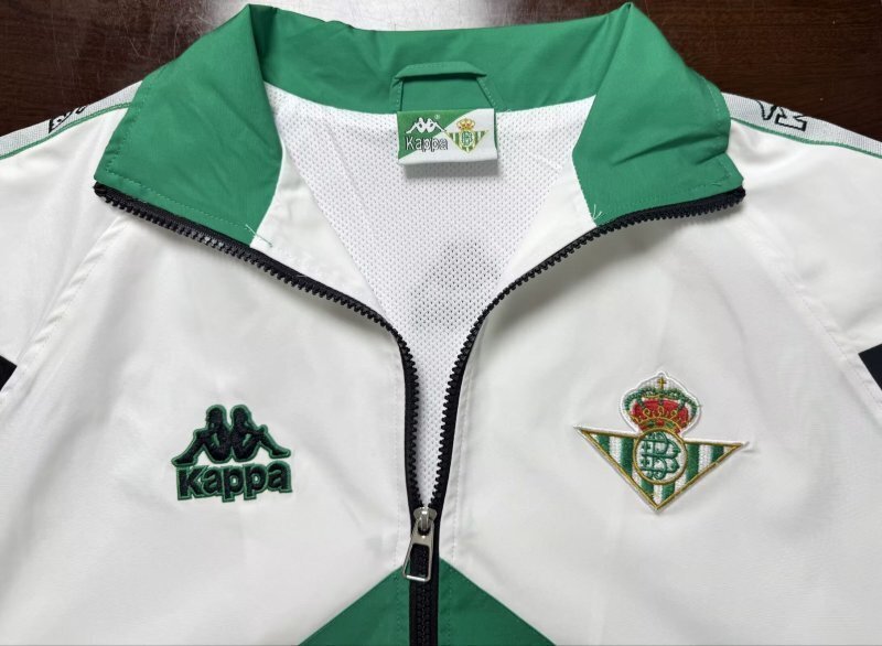 Real Betis 1996/97 Black white and Green windbreaker