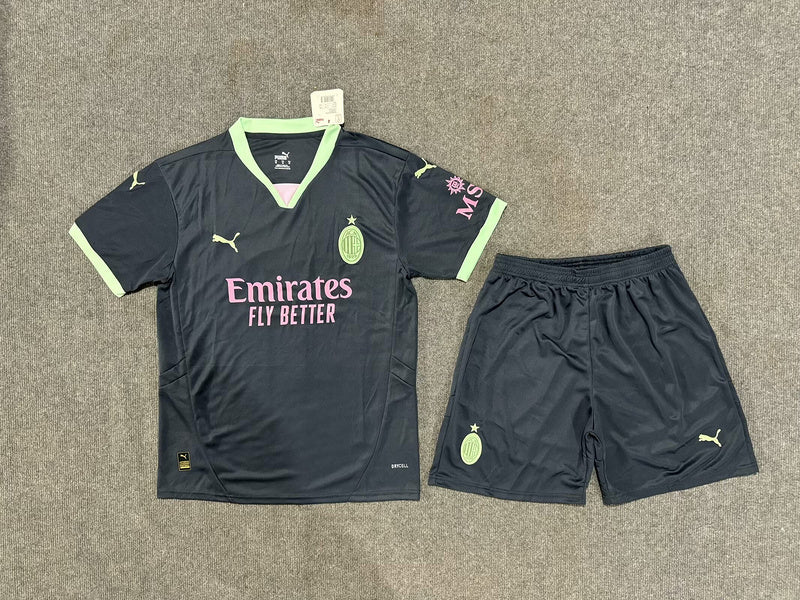 24-25 AC Milan Third away kid kit and adult uniform
