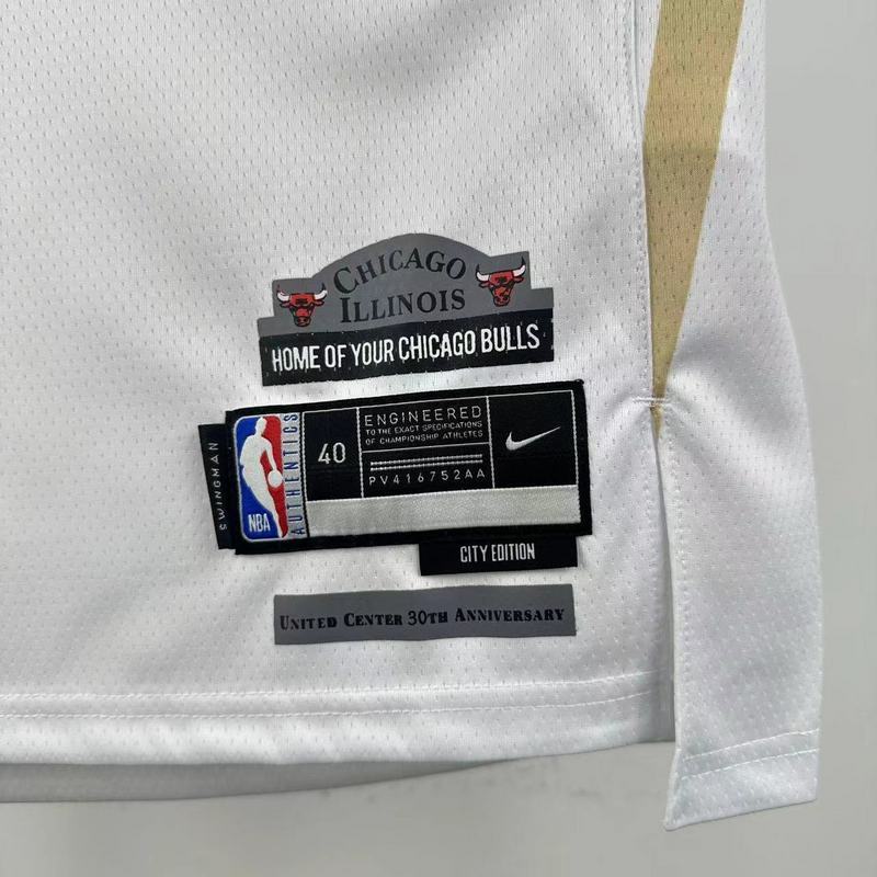 Season 2025 Chicago Bulls White No.8 LAVINE NBA Jersey