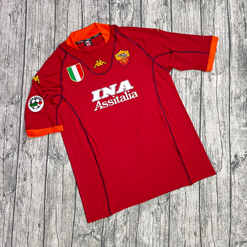 01-02 Roma home retro jersey