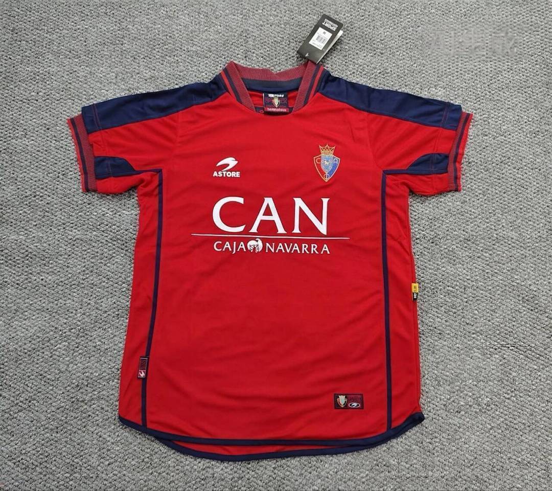 Retro Osasuna home 2000/01 soccer jersey S-2XL