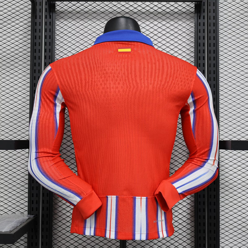 24-25 Atletico Madrid home player version long sleeve jersey