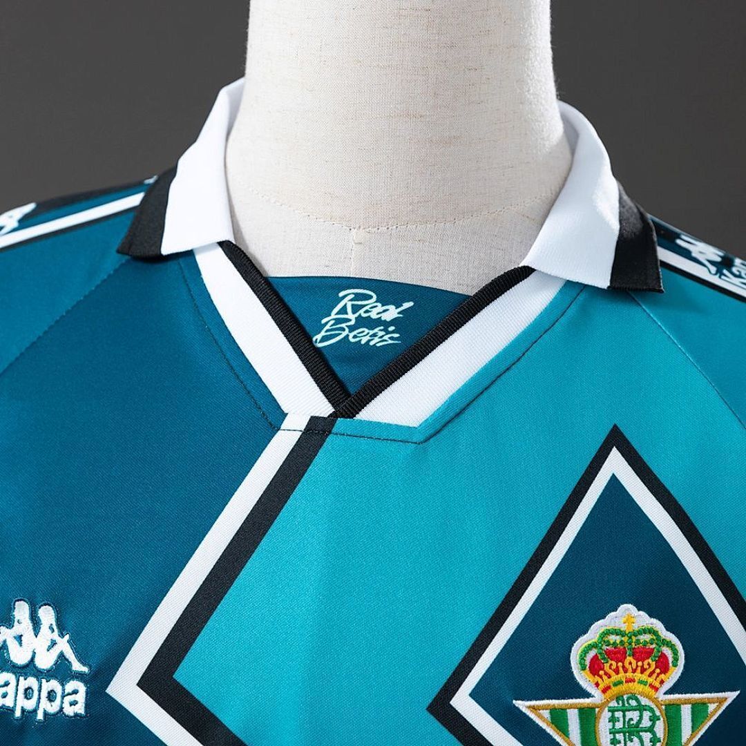 Retro 95/97 Real Betis away Long Sleeve Jersey S-XXL