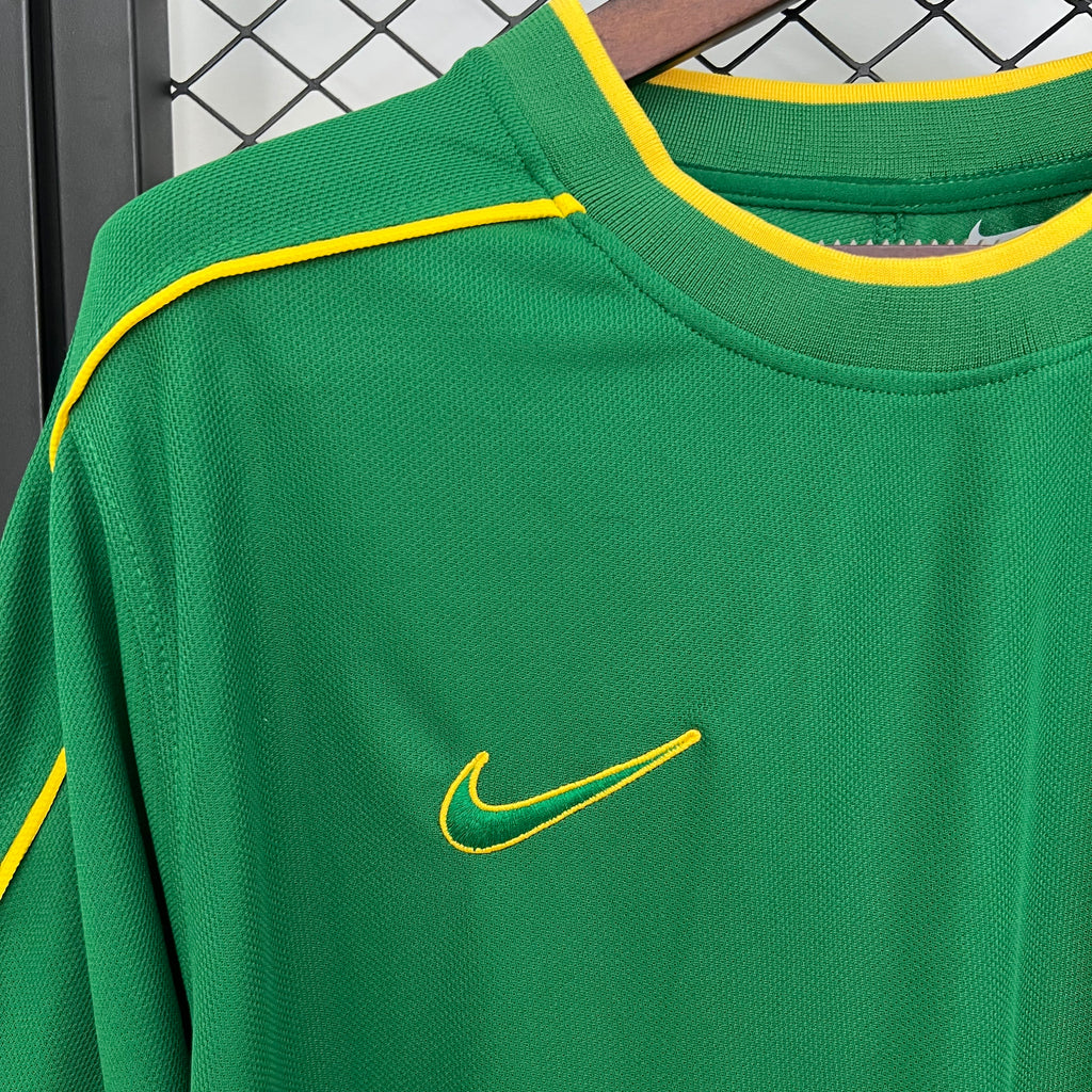Retro Brazil 1998 Goalkeeper Green S-XXL