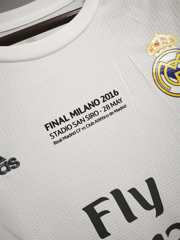 15-16 Real Madrid home white long sleeves