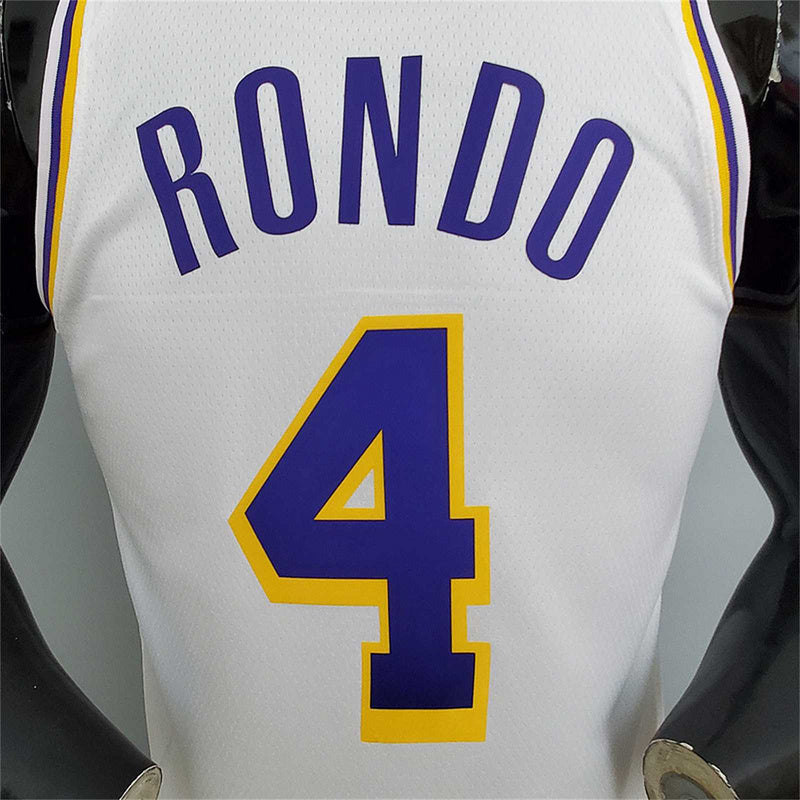 Lakers Rondo#4 Crew Neck White