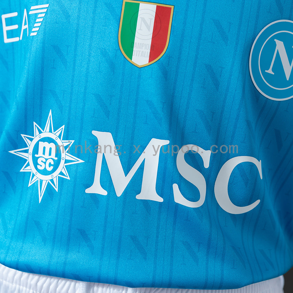 Napoli 25/26 Home kids kit Jersey SIZE 16-28