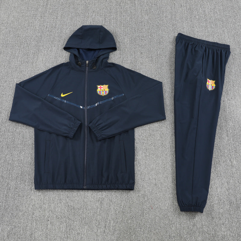 Barcelona 2025/26 Black Windbreaker suit S-2XL