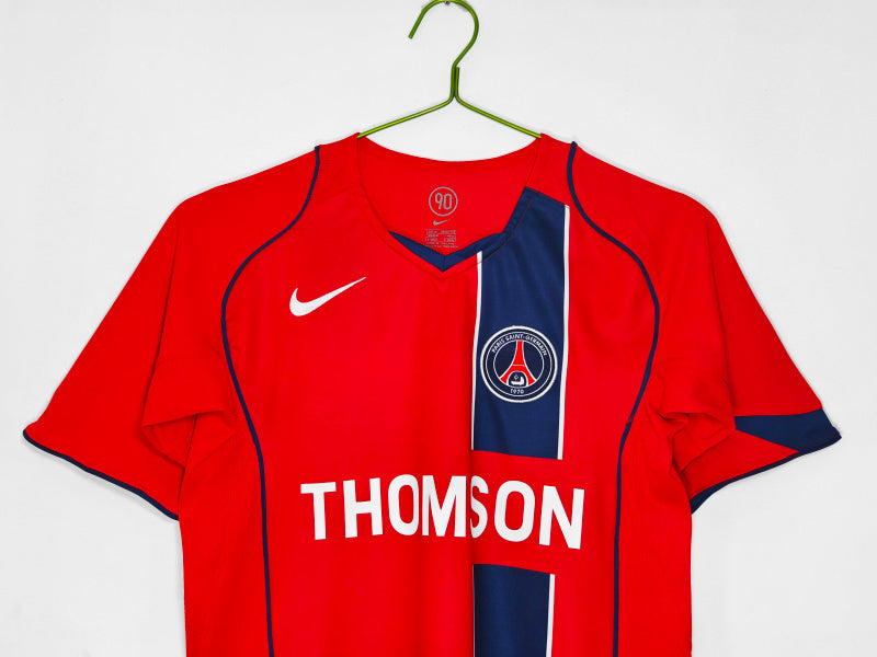 Retro PSG 2004/05 Away Red Soccer jersey