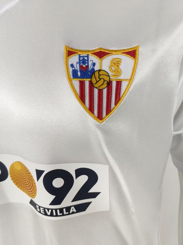87-90 Sevilla home retro soccer jersey