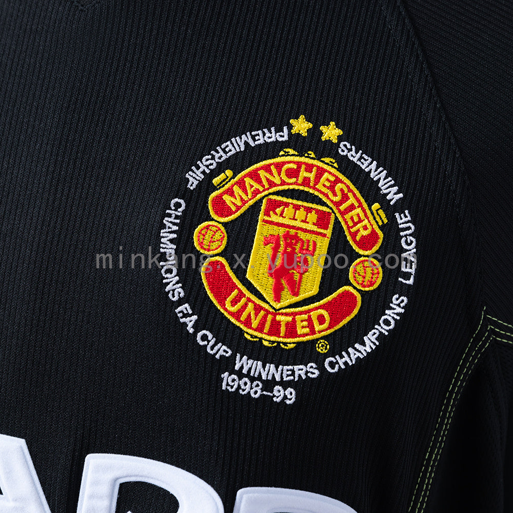 M-U 98/99 2nd Away (Champions League Edition) Long Sleeve Retro Jersey S-XXL