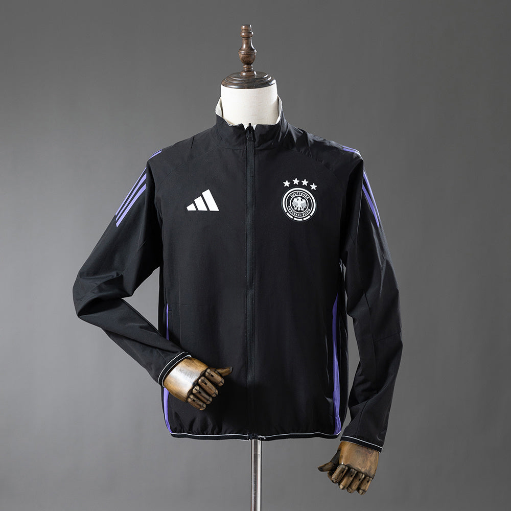 German Reversible Jacket Windbreaker - White &amp; Black S-XXL