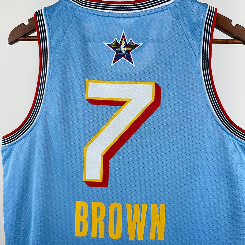 Season 2025 All-Star Blue No. 7 Brown NBA Jersey