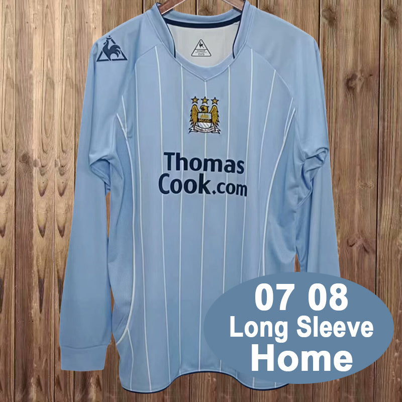 07-08 Manchester City home retro long sleeve jersey